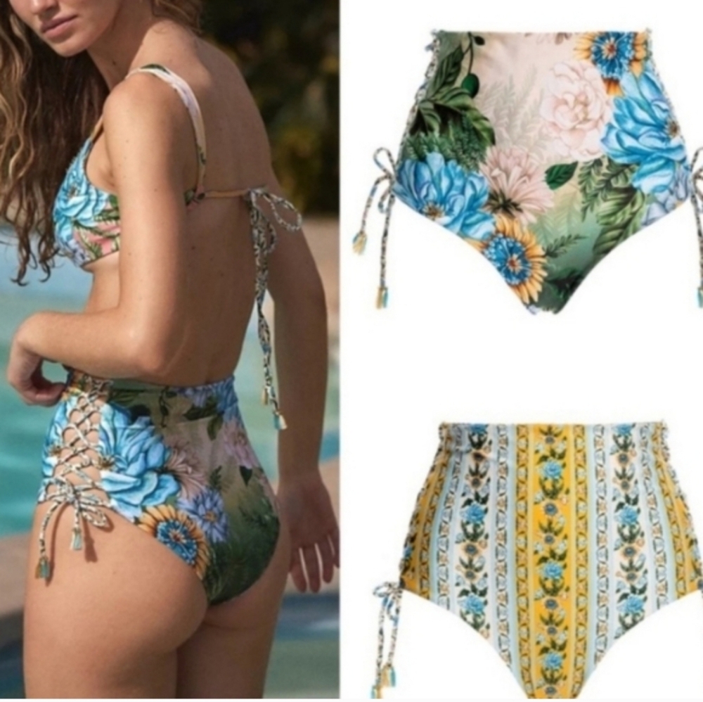 Agua Bendita Hope‎ Aine High Waist Reversible Bikini Bottom - Picture 7 of 15